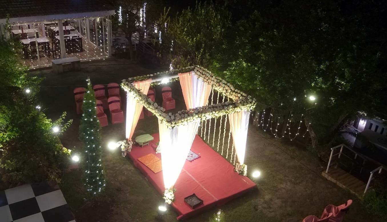 Nihar On the Ganges: Wedding Venue with a Romantic Setting on the River Ganga Wedding ceremony at Nihar On the Ganges, a heritage resort by the River Ganga